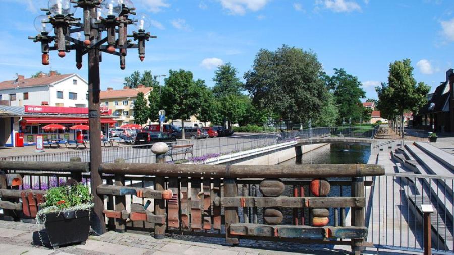 Bolanders Bäck vid centrumtorget i Nybro